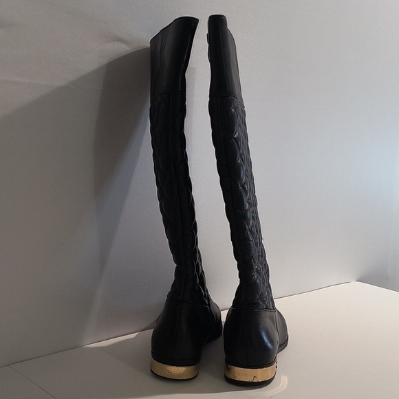 Vince Camuto Women's 6 Black Leather Boots - Picture 2 of 10